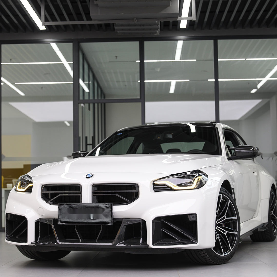 BMW M2 G87 Prepreg Carbon Fibre Front Grille - aggressive motorsport styling upgrade