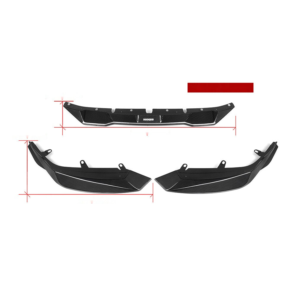 BMW M2 G87 Prepreg Carbon Fibre Front Lip - aggressive front end upgrade with OEM fitment