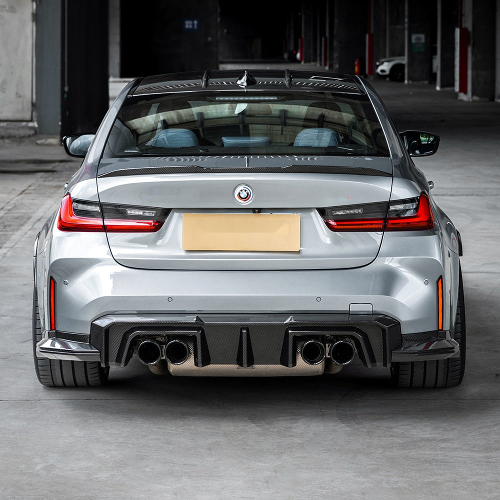 BMW M3 G80 G81 Prepreg Carbon Fibre Rear Diffuser - track-inspired aerodynamic upgrade