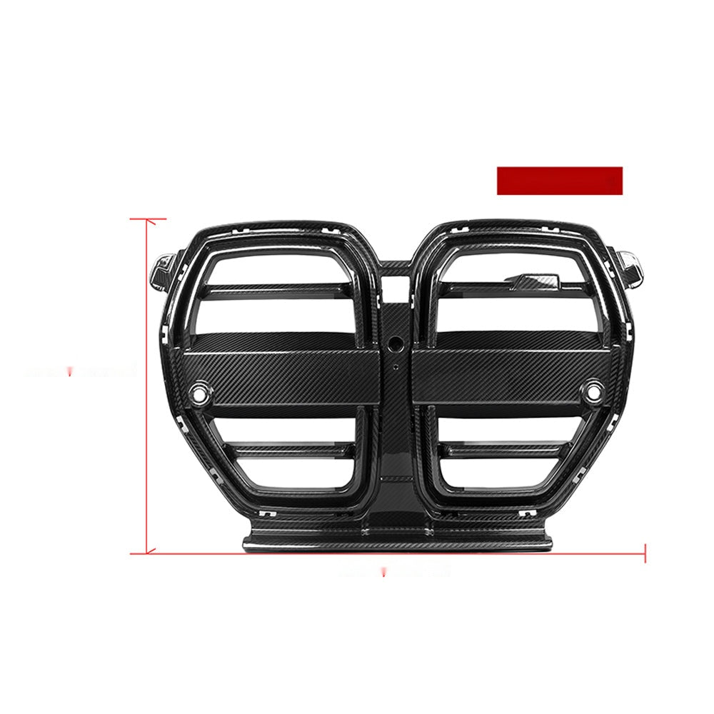 BMW M3 G80 M4 G82 Prepreg Carbon Fibre Front Grille - OEM fitment precision engineered upgrade
