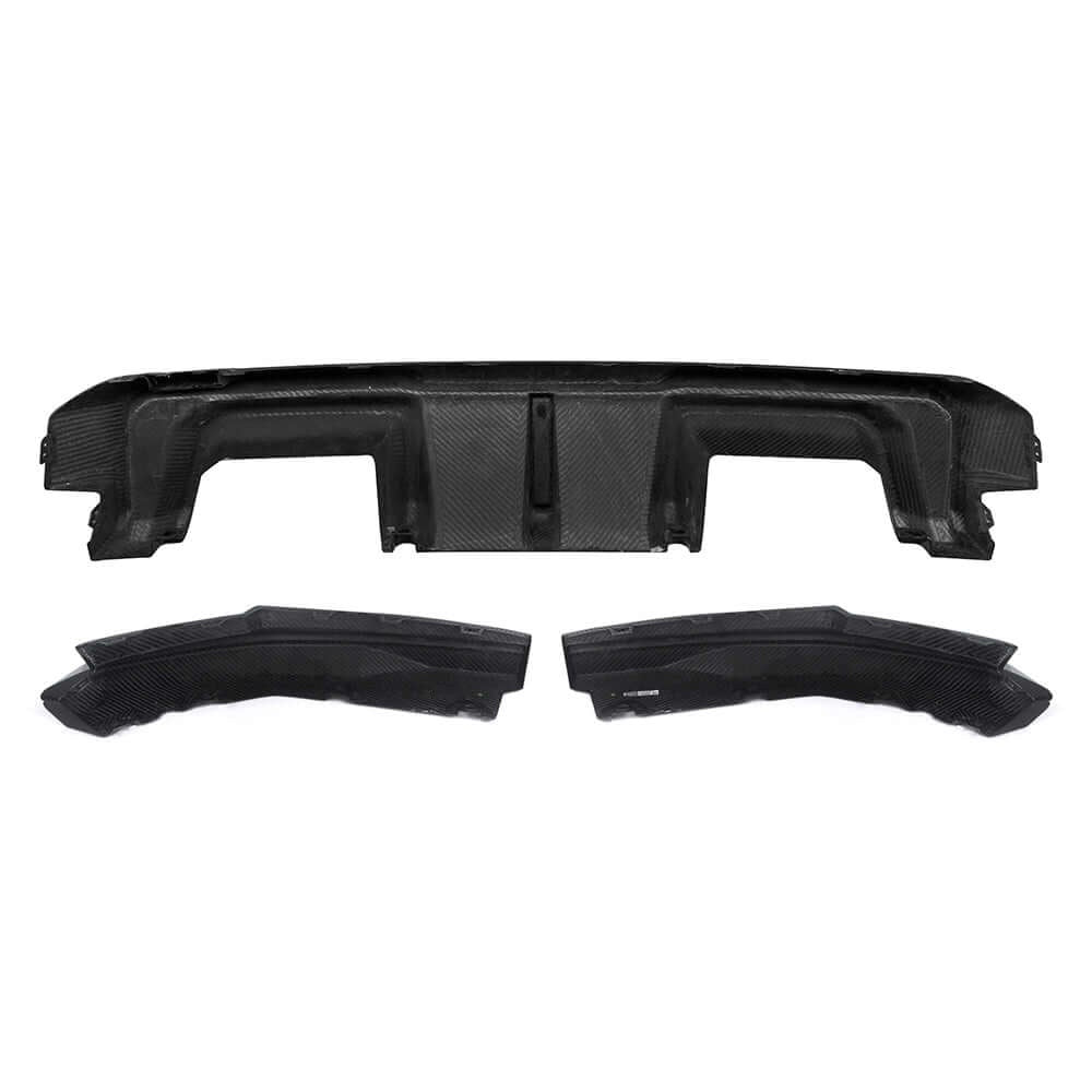 BMW M4 G82 G83 Prepreg Carbon Fibre Rear Diffuser with Brake Light - aggressive motorsport styling upgrade