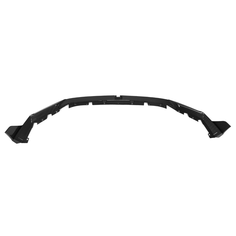 BMW M5 G90 Prepreg Carbon Fibre Front Lip with dual winglets - aggressive aerodynamic upgrade