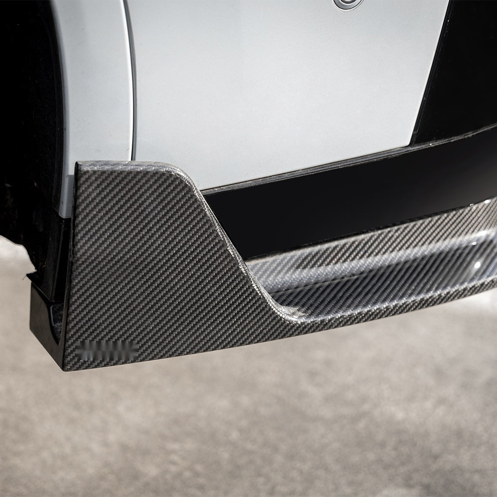 BMW X3M F97 LCI Prepreg Carbon Fibre Front Lip with integrated side winglets