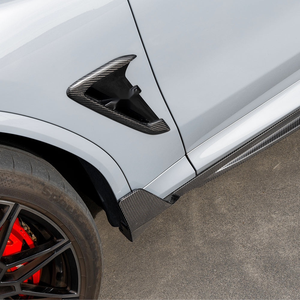 BMW X3M F97 X4M F98 Carbon Fibre Side Skirts - prepreg aerodynamic body kit upgrade