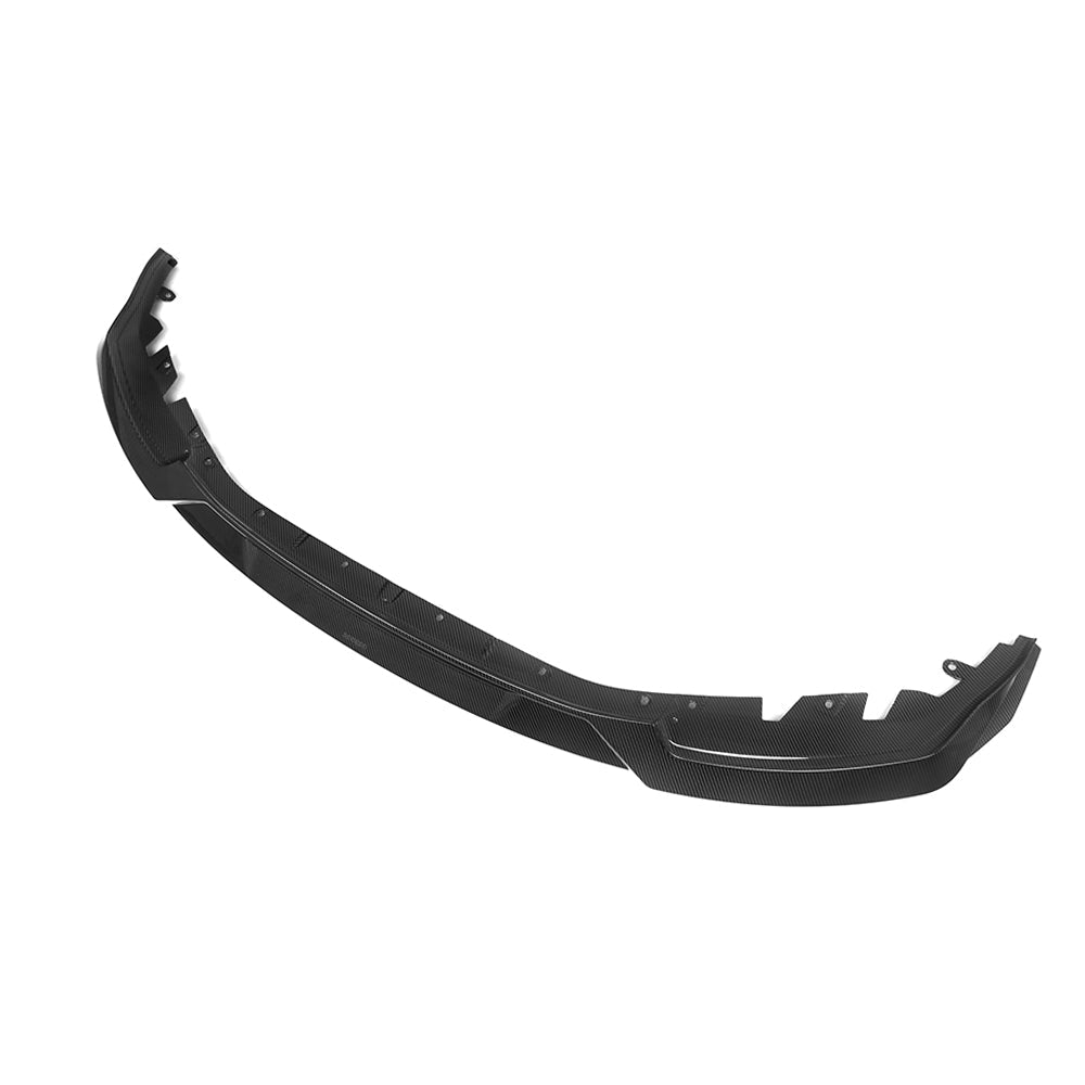 BMW M2 G87 Prepreg Carbon Fibre Front Lip - V3 one-piece splitter with OEM fitment