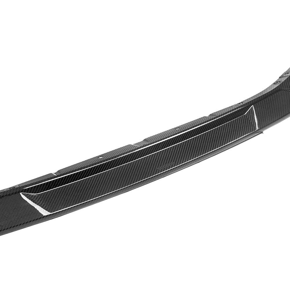 BMW M2 G87 Prepreg Carbon Fibre Front Lip - V3 one-piece splitter with OEM fitment