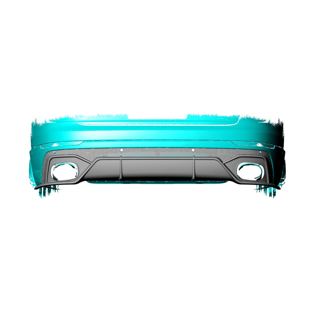 Audi RSQ8 4M Carbon Fiber Replacement Rear Bumper Diffuser image 7
