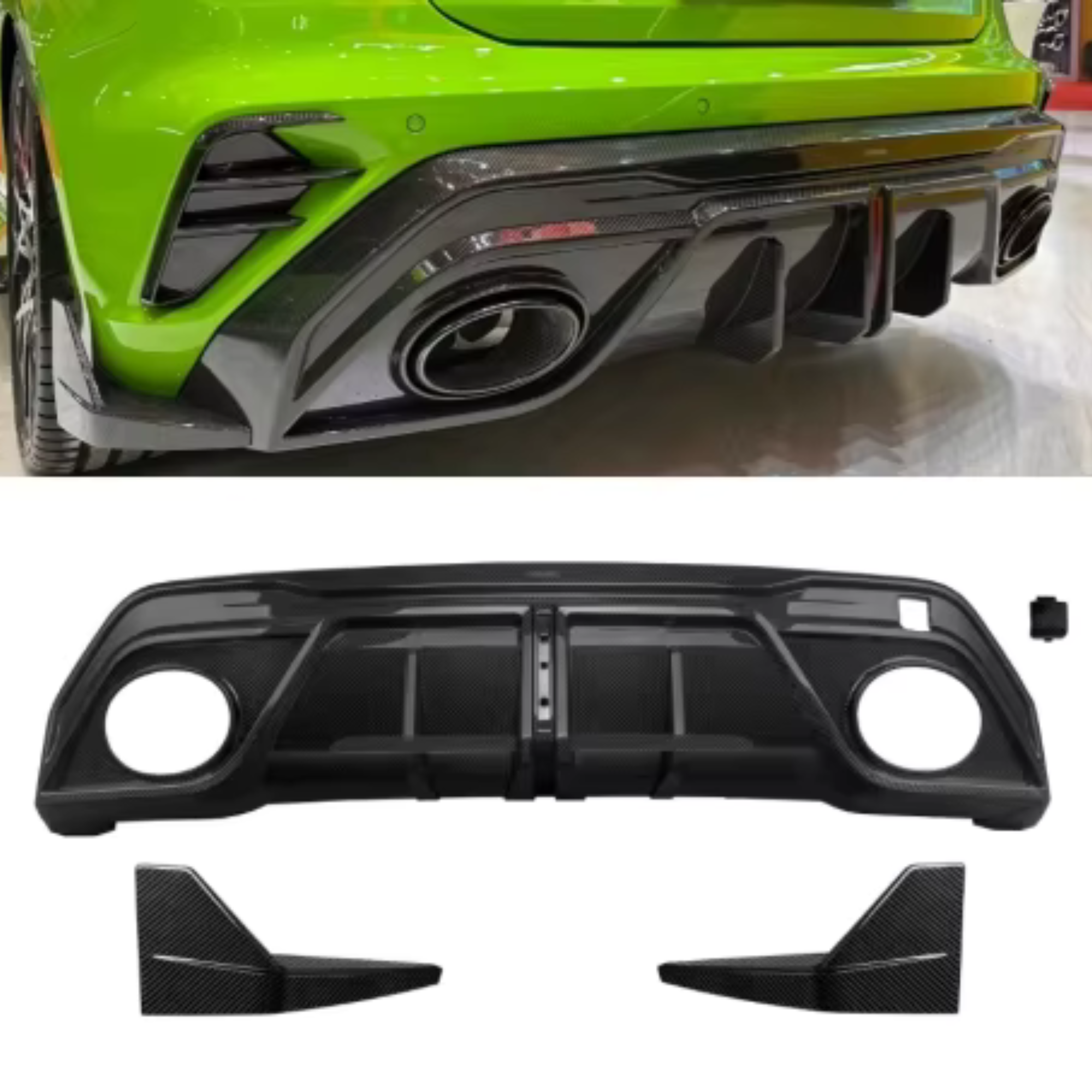 Audi RS3 8Y.5 2025 Carbon Fiber Rear Diffuser V2 Kit image 4