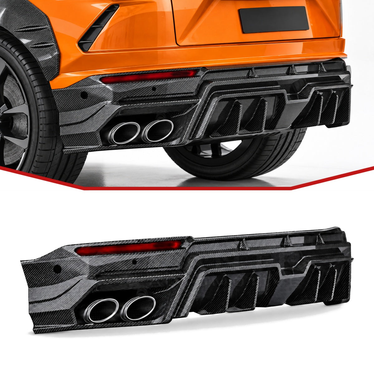 Lamborghini Urus Carbon Fibre Rear Diffuser