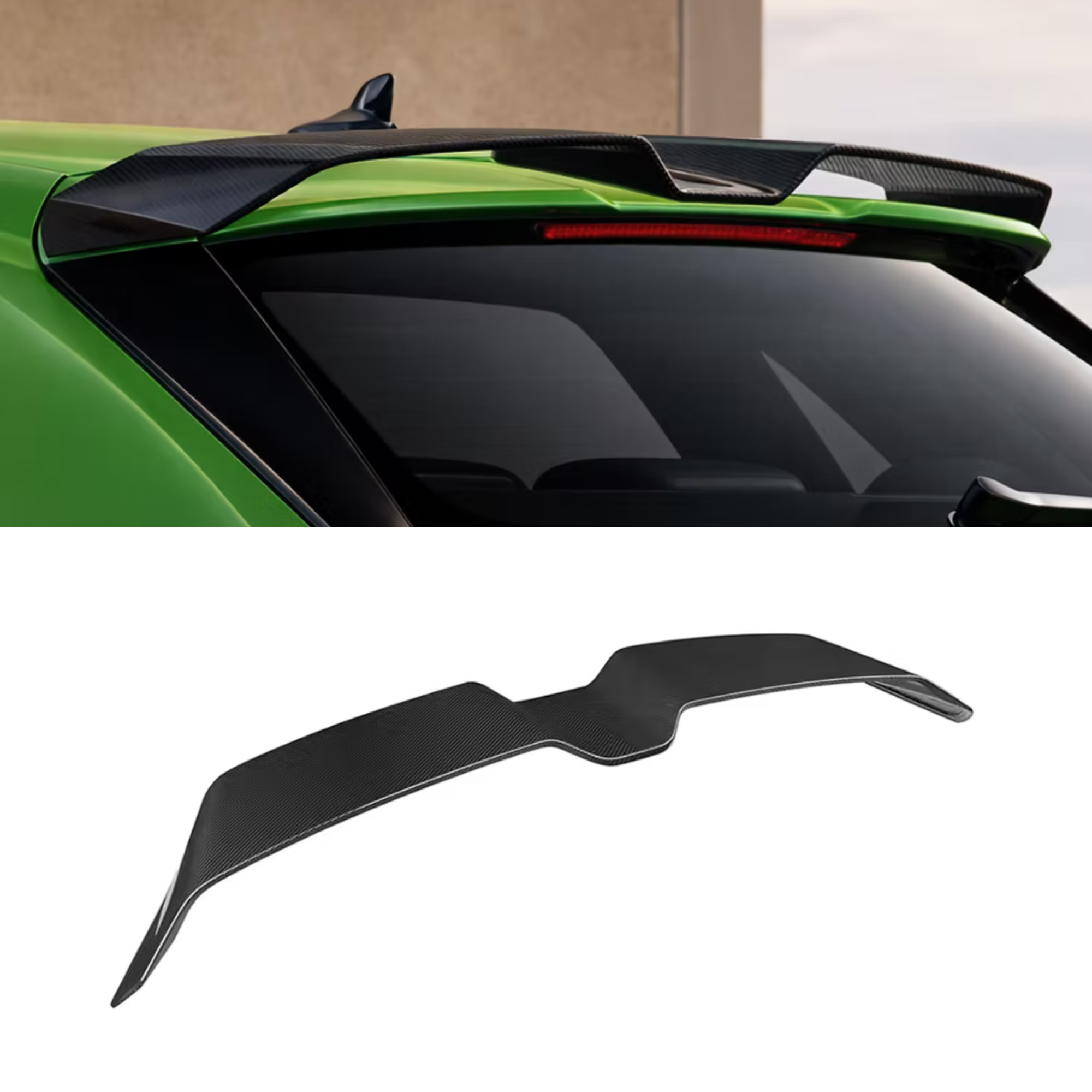 Audi A3/S3/RS3 8Y Carbon Fiber Rear Spoiler Wing OEM image 0
