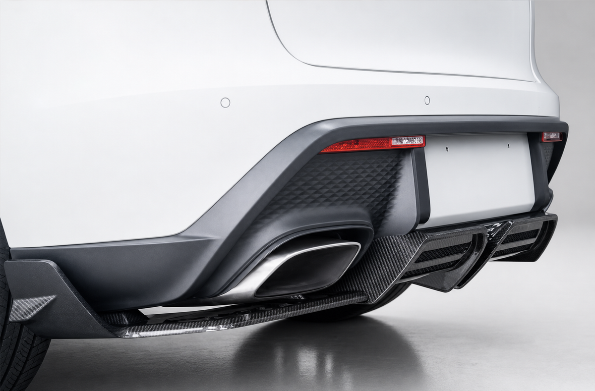 Porsche Macan 95B.3 Dry Carbon Fibre Rear Diffuser with Light