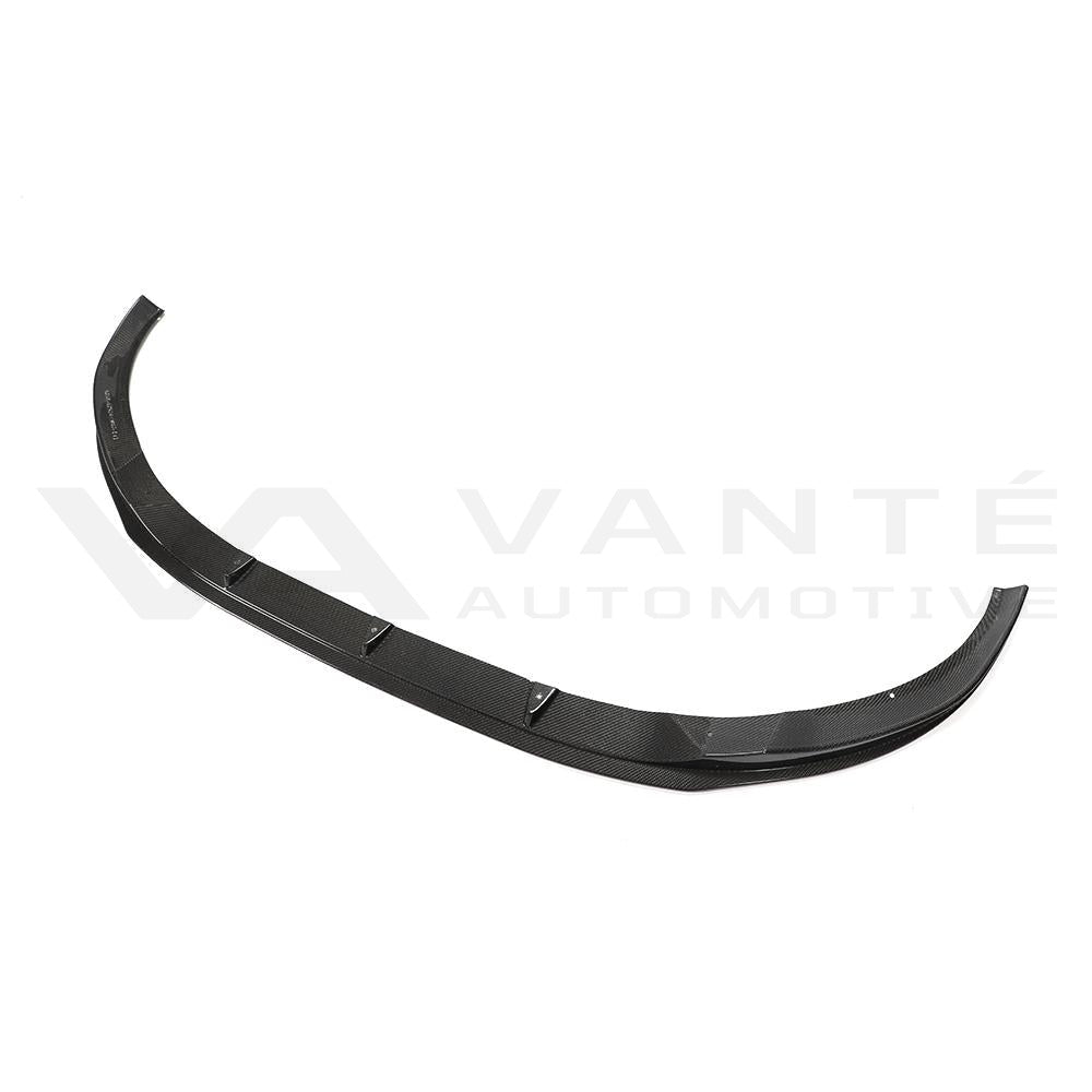 Becquet de lèvre de pare-chocs avant en fibre de carbone Audi A4 S-Line / S4 B9