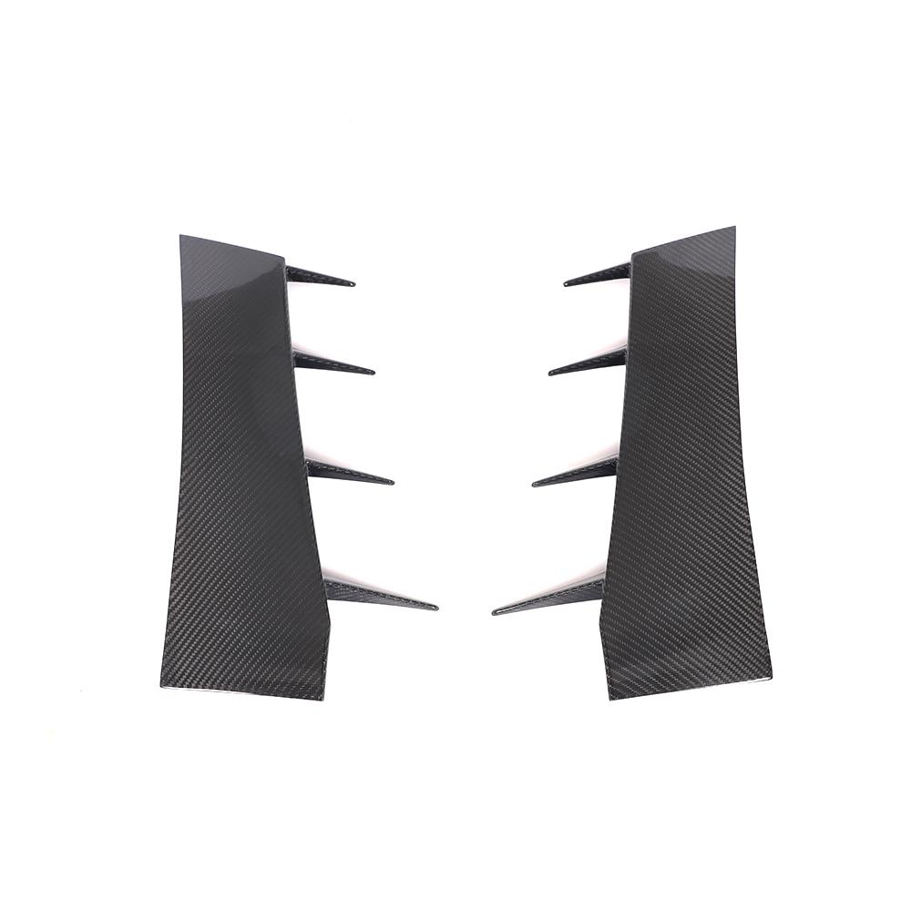 Audi R8 4S Carbon Fiber Front Bumper Blades Canards image 6