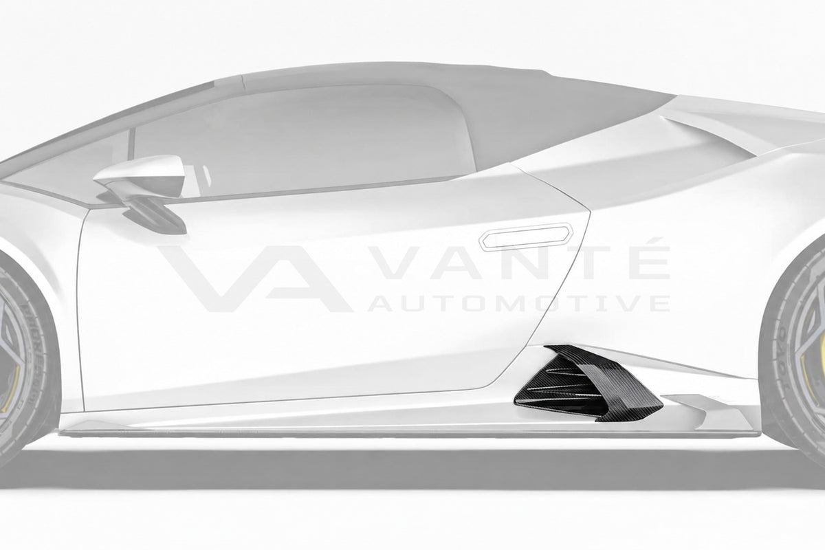 Lamborghini Huracan Evo Carbon Fibre Side Skirt Vent Trims – image 5