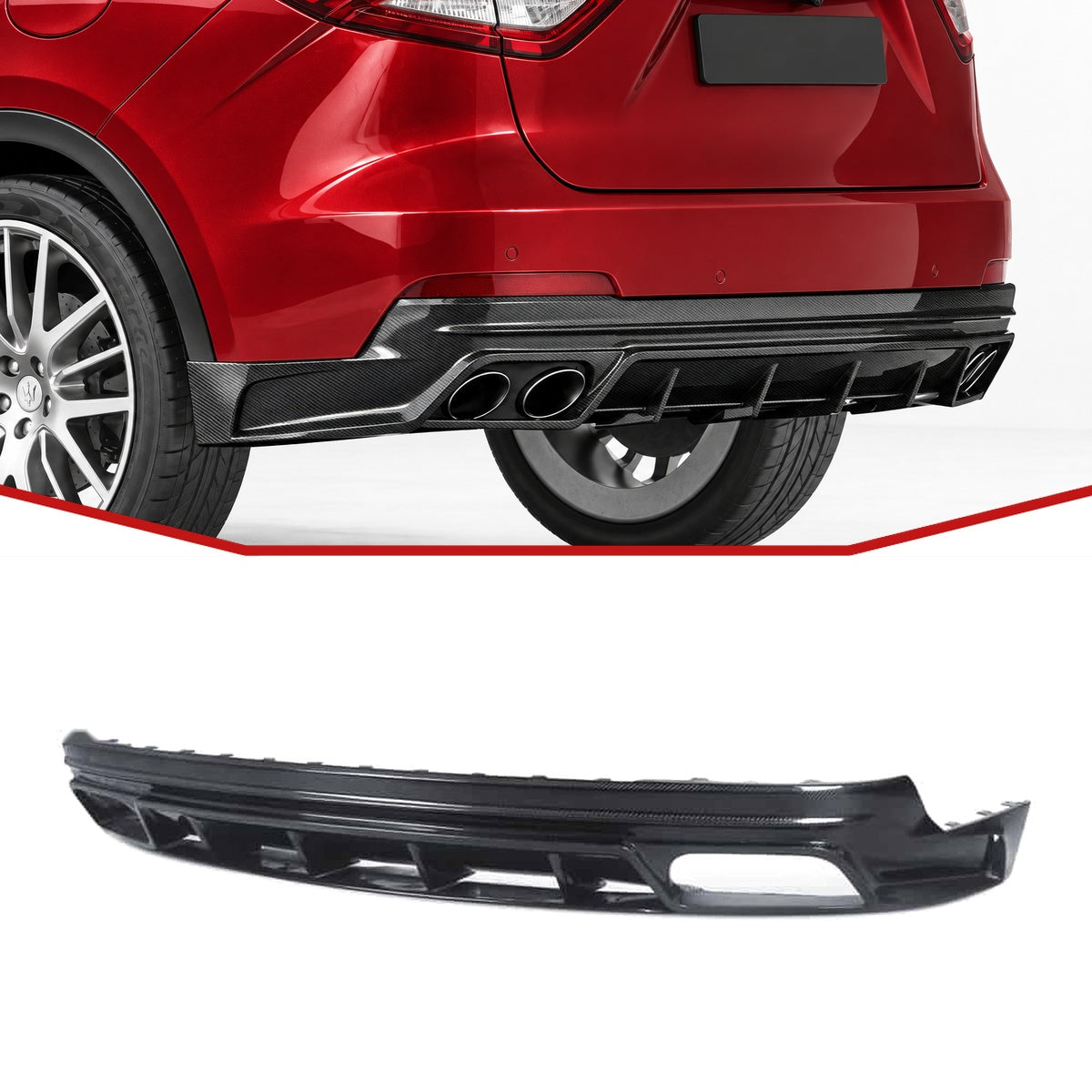Maserati Levante M161 Carbon Fibre Rear Diffuser