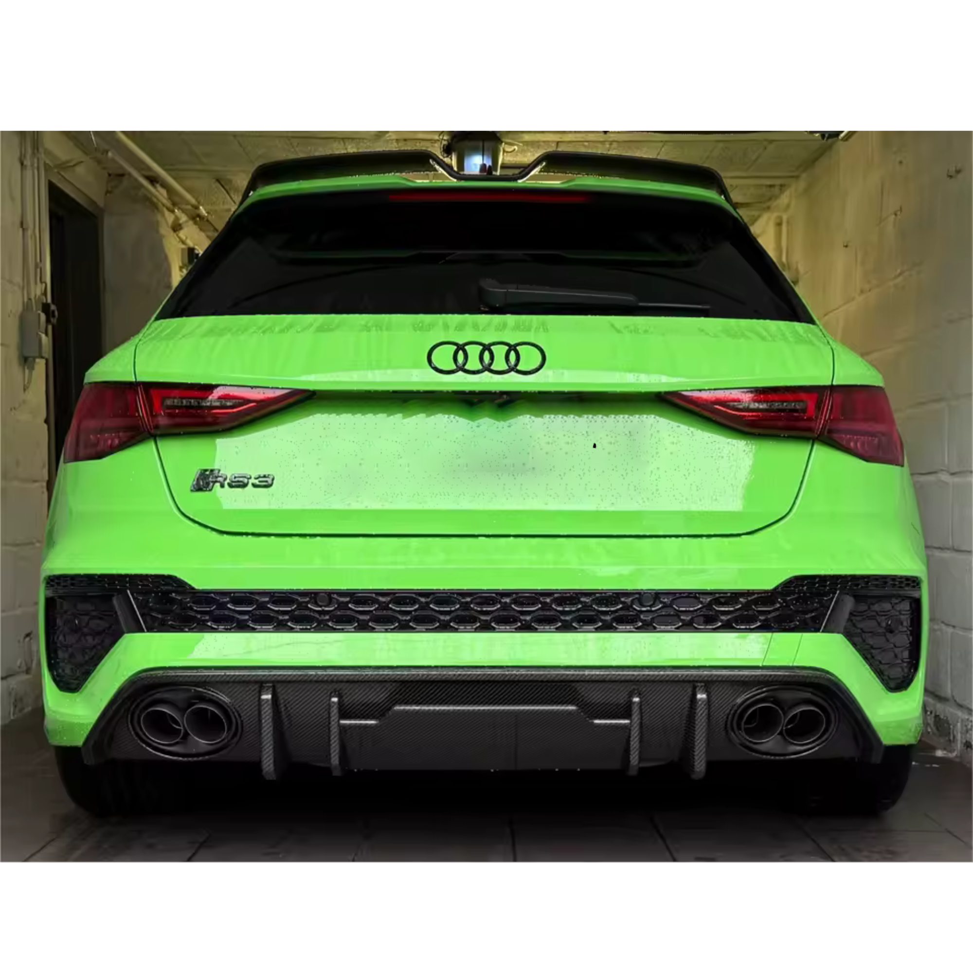 Audi RS3 8Y 2021+ Carbon Fiber Rear Diffuser Kit image 2