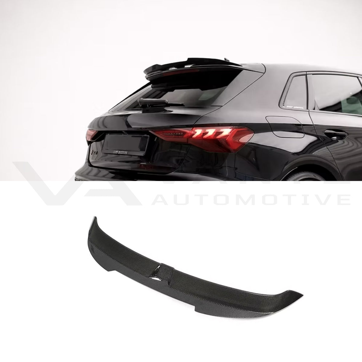 Audi A3/S3/RS3 8Y Carbon Fiber Rear Spoiler Wing V2