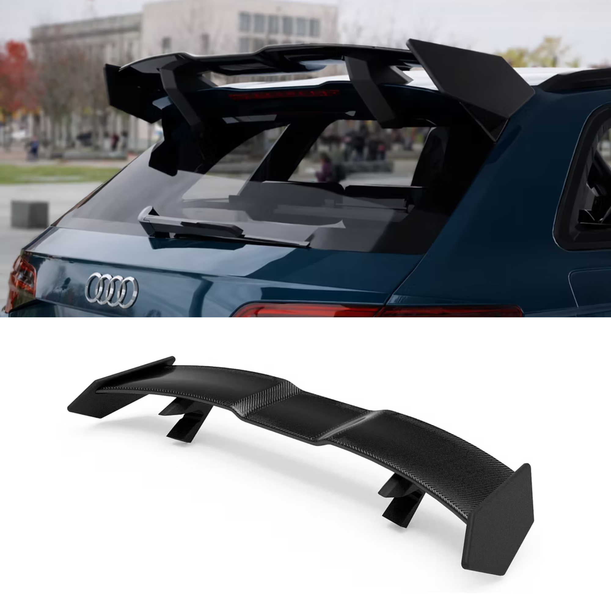 Audi A3/S3/RS3 8V Rear Wing Spoiler Carbon Fibre image 0