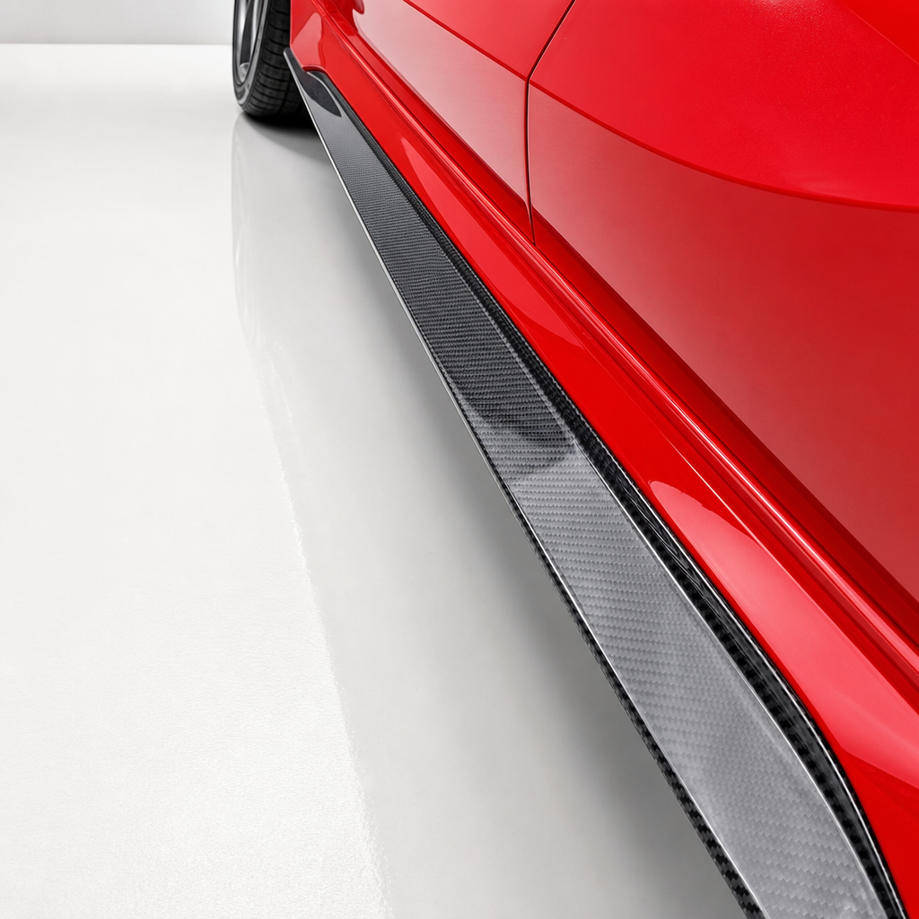 Audi RS3 8Y Minigonne Laterali in Carbonio V2 Sostituzione