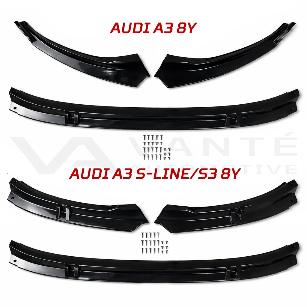 Séparateur avant/Diffuseur de pare-chocs avant Audi A3/S3 8Y