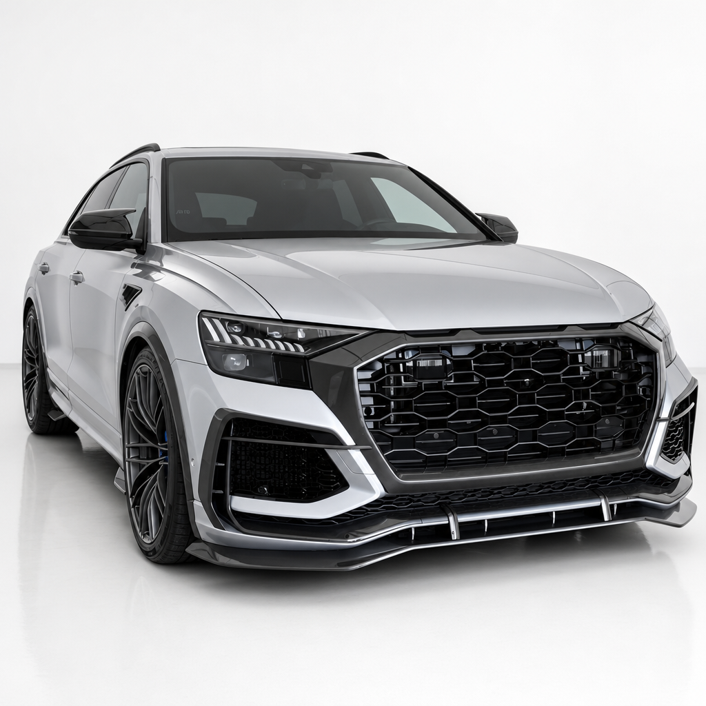 Audi RSQ8 4M Splitter Labio Delantero de Fibra de Carbono