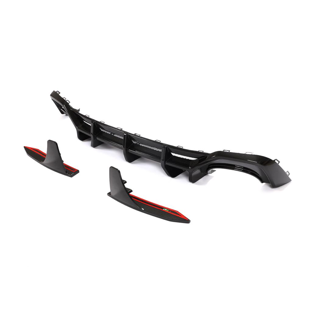 Audi RS6/RS7 C8 Carbon Fiber Rear Bumper Diffuser Lip V2