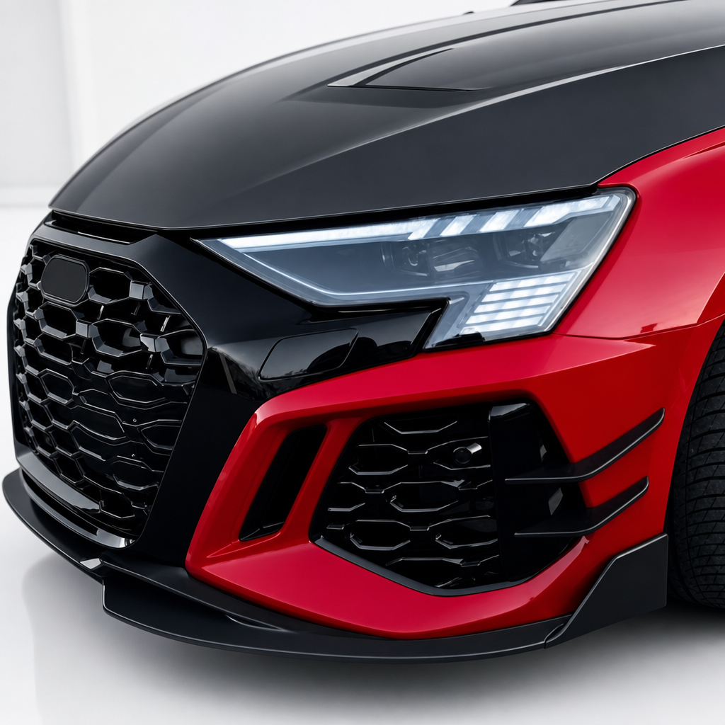 Audi RS3 8Y 2021+ Carbon Fiber Front Canards/Wings