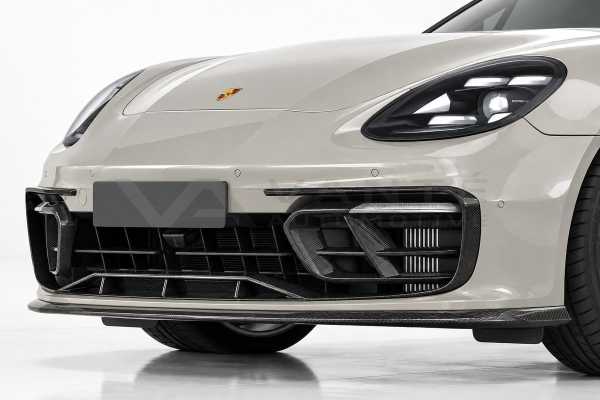 Porsche Panamera 971.2 Carbon Fibre Front Bumper Trim – image 2