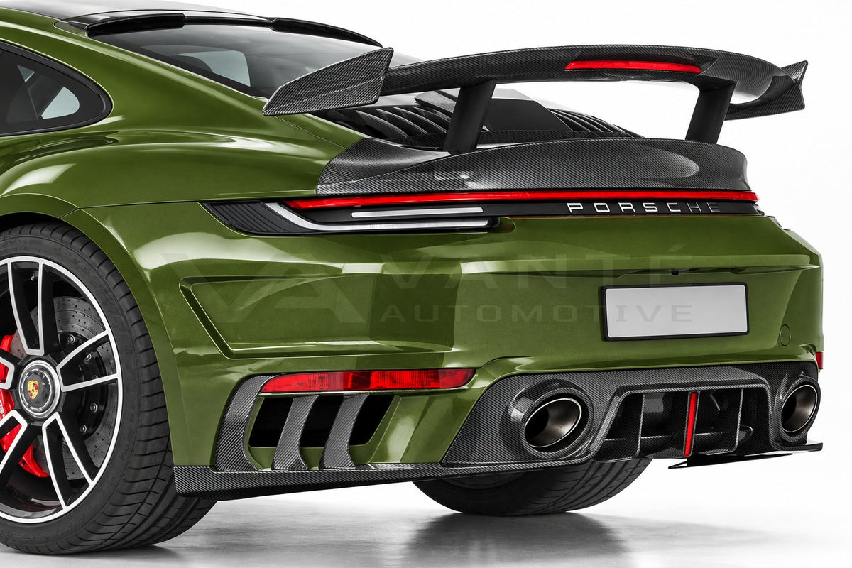 Porsche 911 992.1 Turbo S Carbon Fibre Rear Bumper with Rear Diffuser – image 2