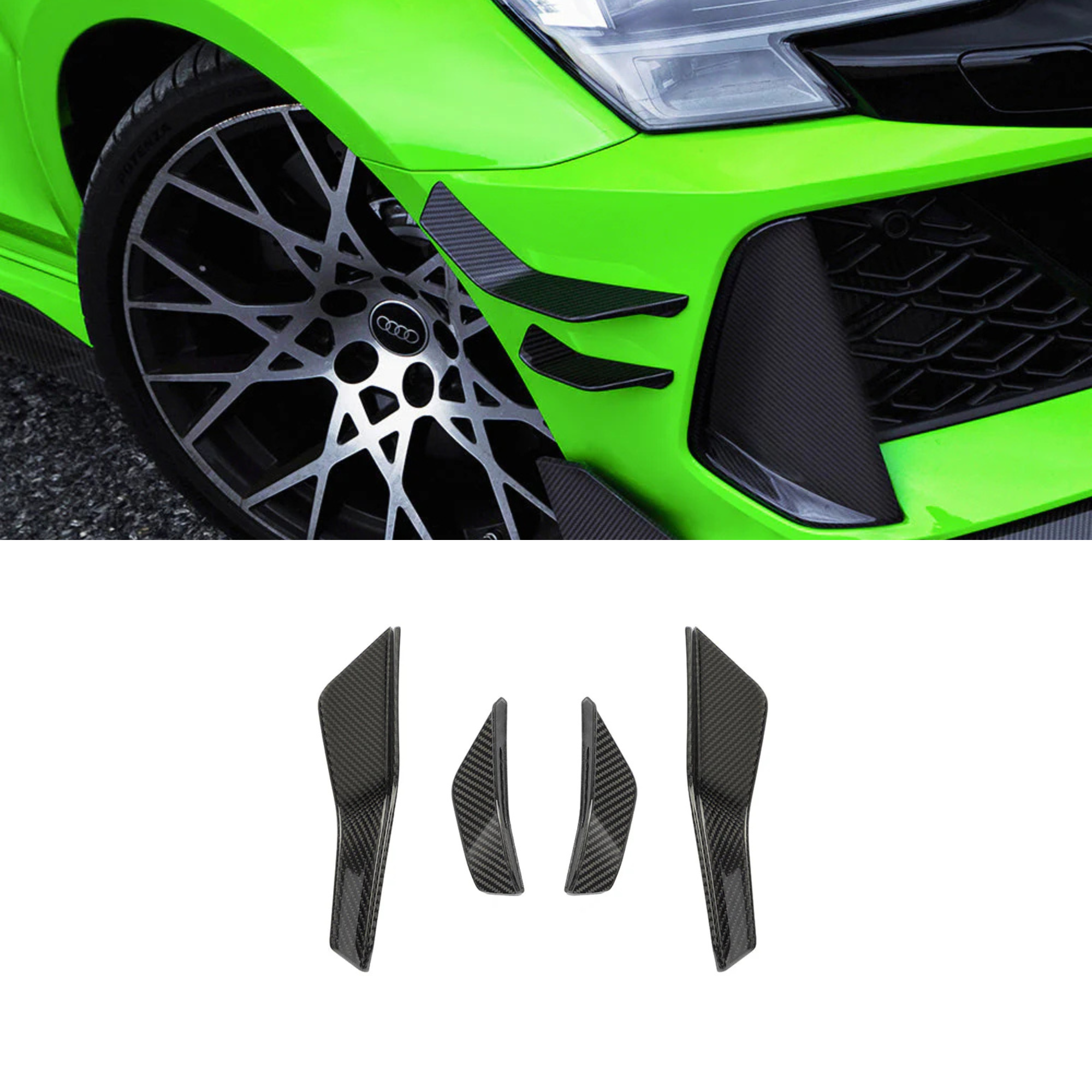 Audi A3/S3/RS3 8Y and 8Y.5 Rear Window Carbon Fibre Wing/Spoiler Trim SOOQOO