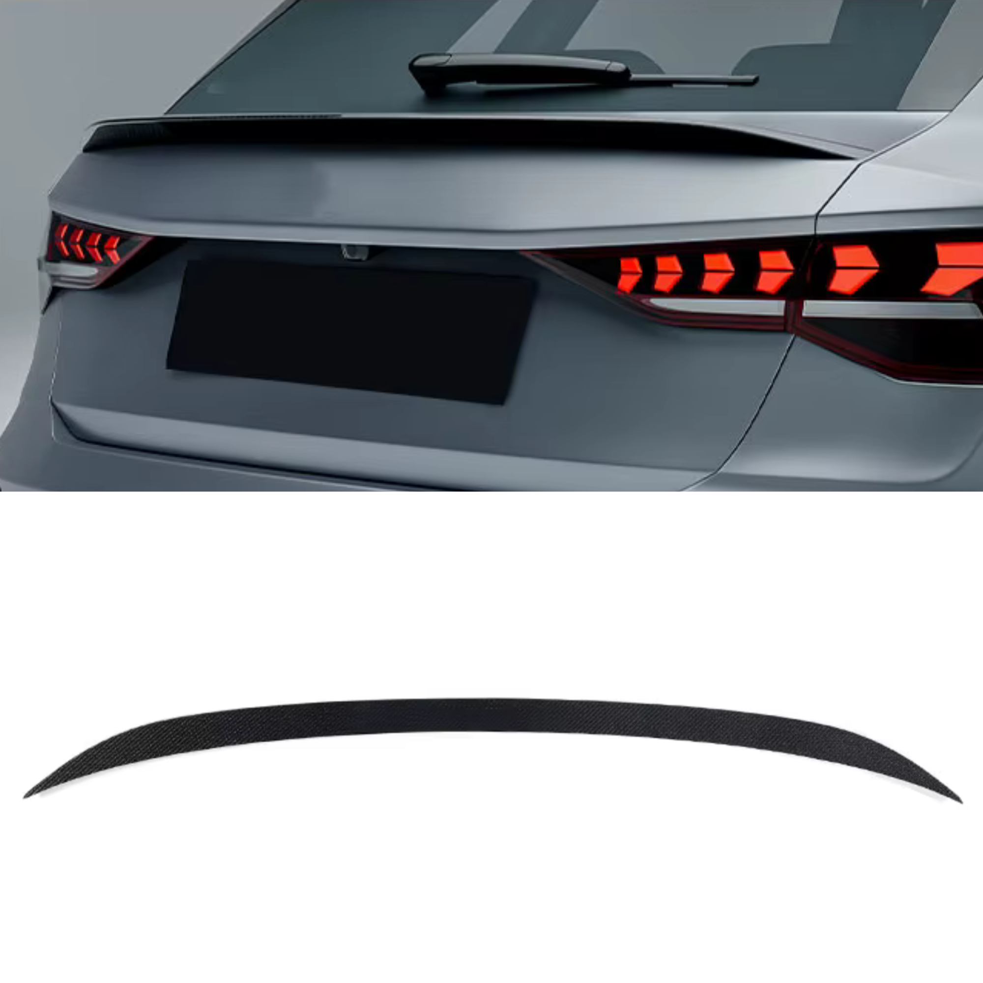 Audi A3/S3/RS3 8Y Carbon Fiber Rear Mid Spoiler Wing Sportback