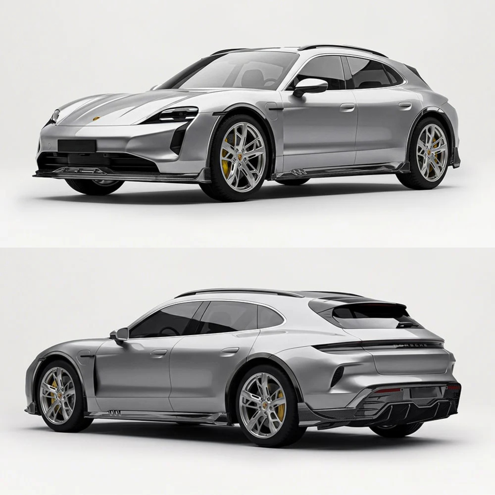 Porsche Taycan Cross Turismo Carbon Fibre Aero Kit