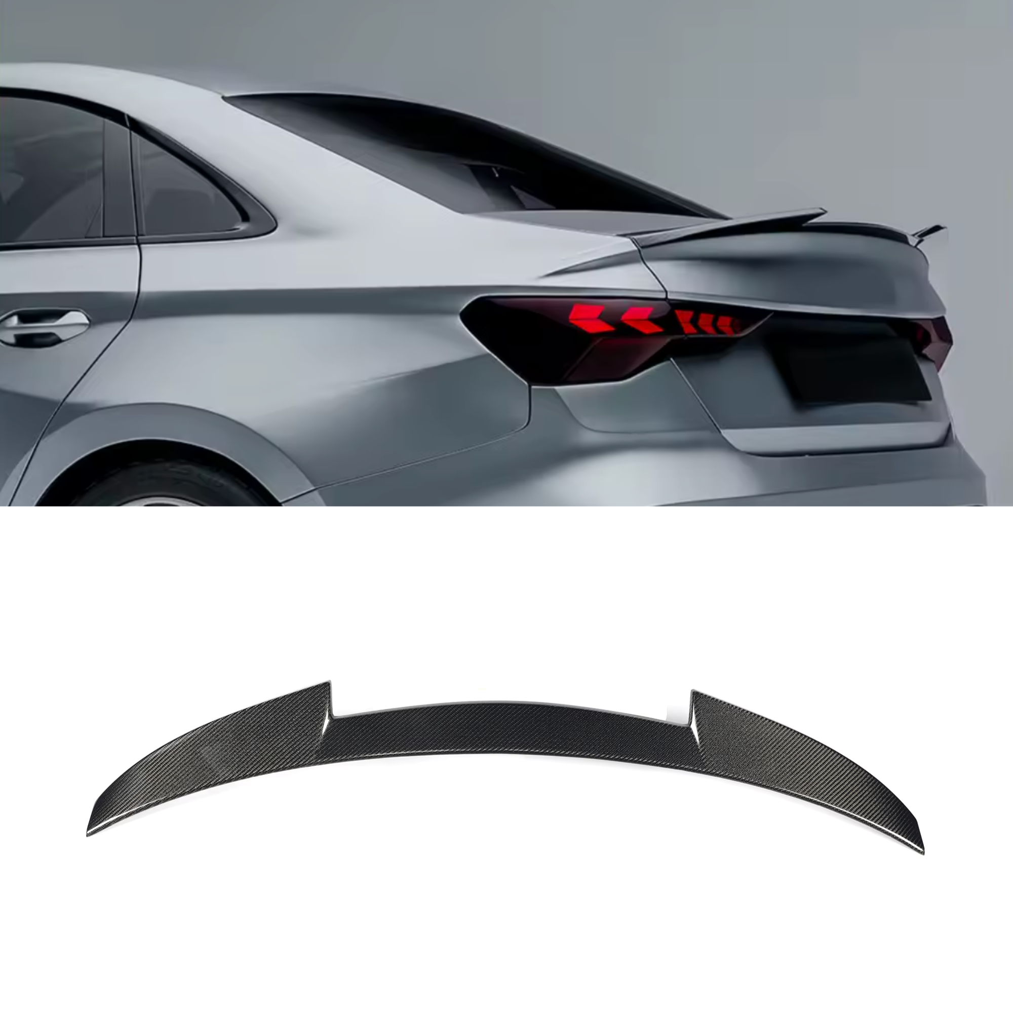 Audi A3/S3/RS3 8Y Carbon Fiber Rear Spoiler/Wing OEM+ Style Sedan