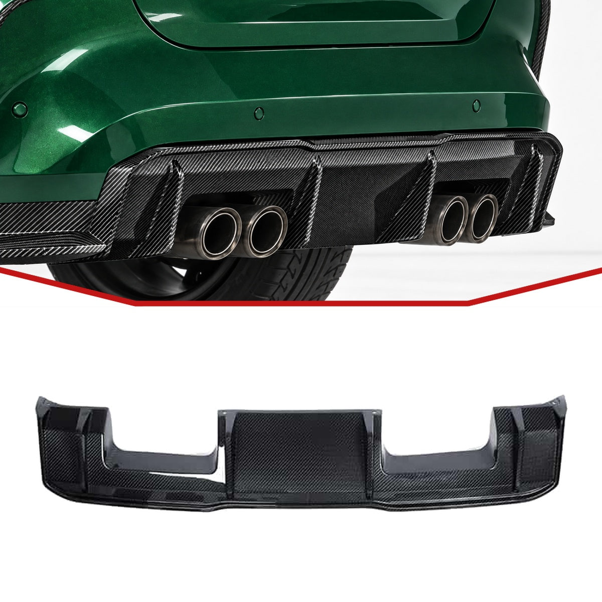BMW M3 G80 Carbon Fibre Rear Diffuser