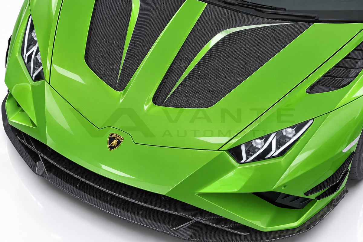 Lamborghini Huracan Evo Carbon Fibre Front Bumper Canards – image 3