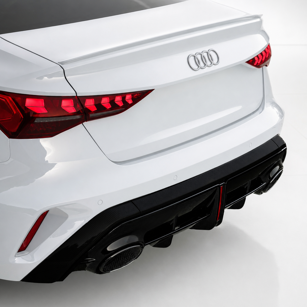 Audi A3 8Y 2025+ Rear Diffuser Replacement RS3 Style
