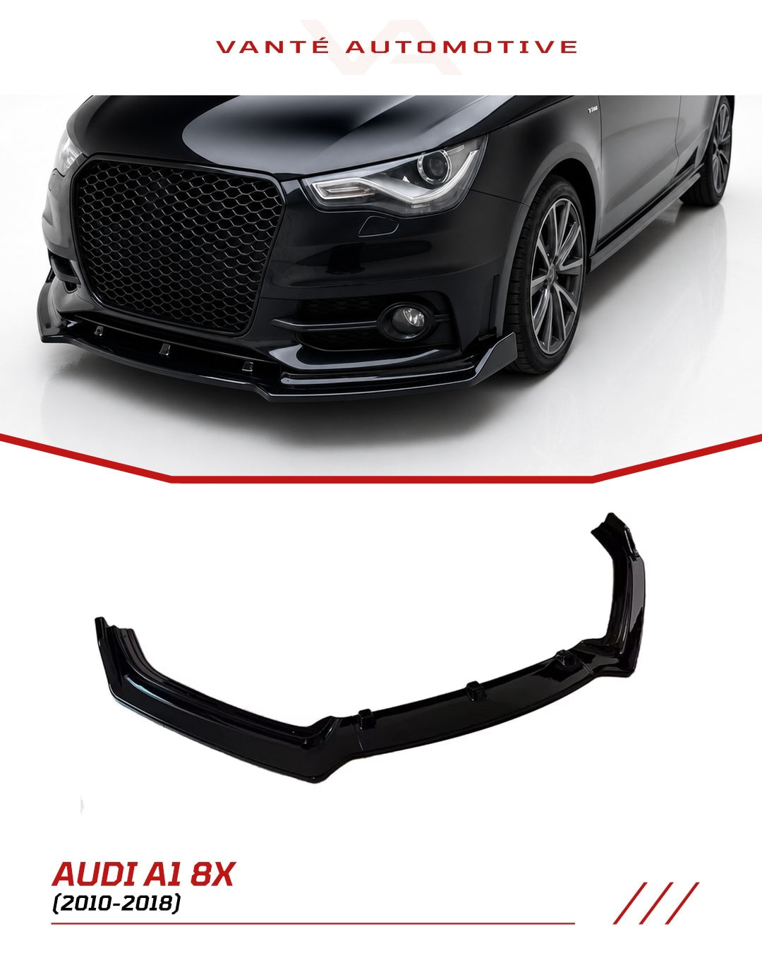 Audi A1 8X 3-teiliger Frontspoiler
