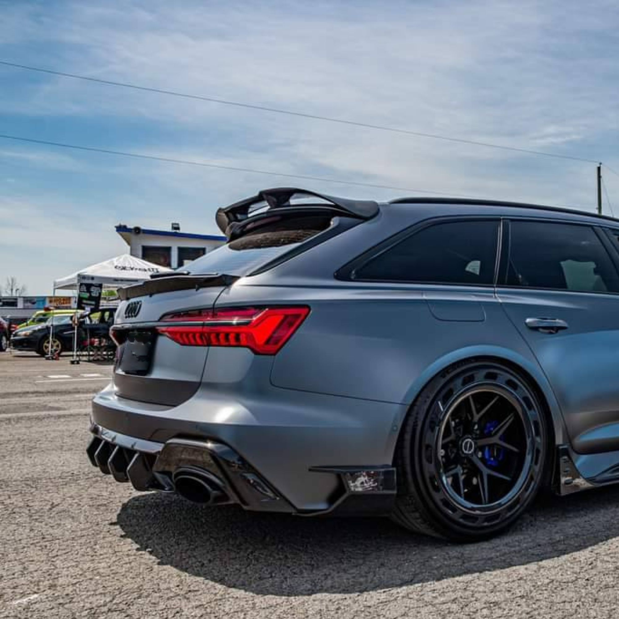 Audi RS6 C8 Carbon Fiber Roof Spoiler Wing V2 image 3