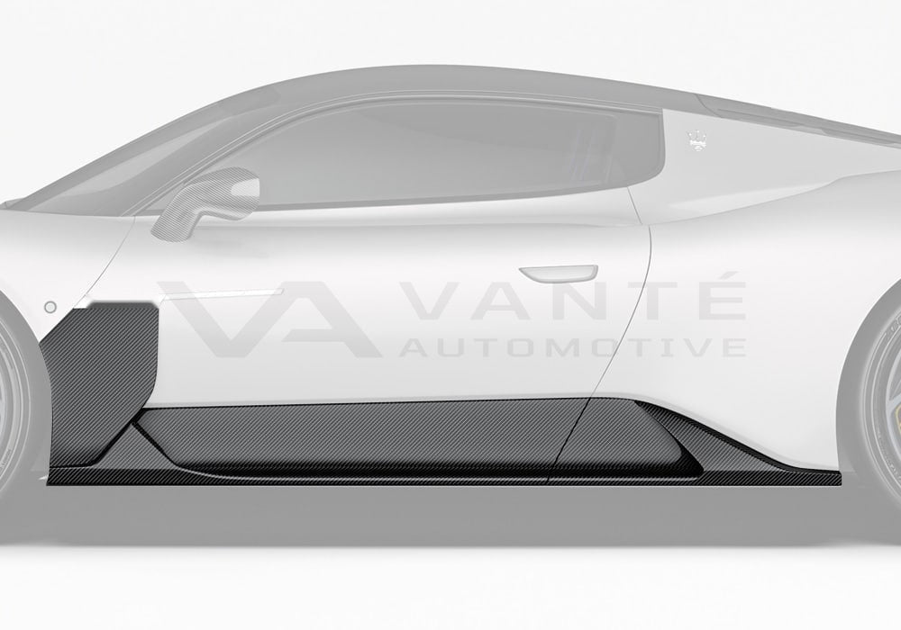 Maserati MC20 Carbon Fibre Side Skirts part 1