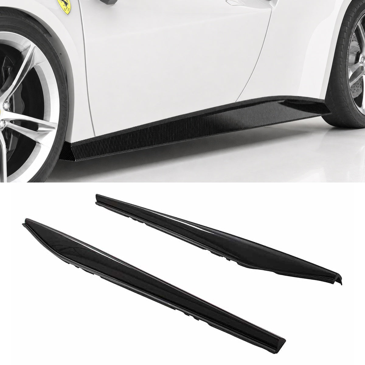 Ferrari 296 GTB/GTS F171 Carbon Fibre Side Skirts