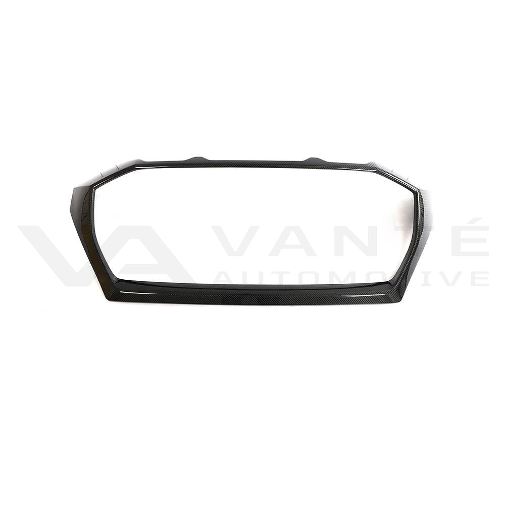 Audi RSQ8 4M Carbon Fiber Frontgrill-Abdeckungen Trims