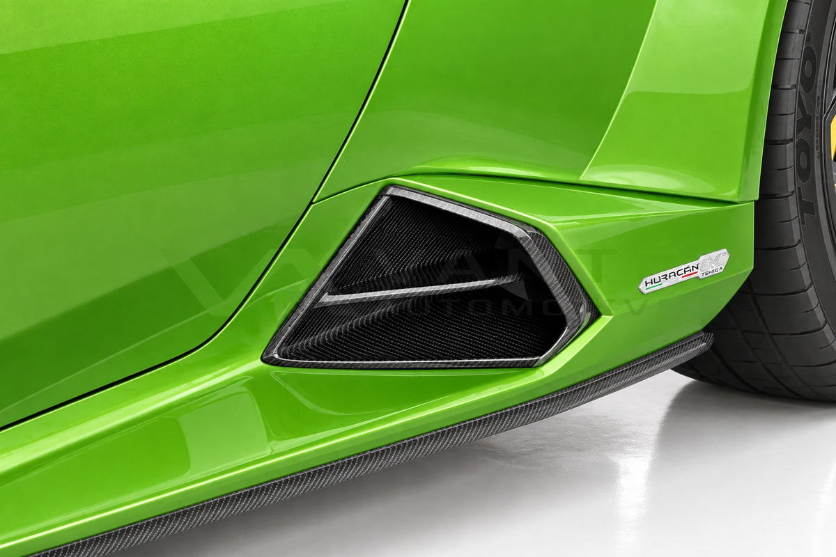 Lamborghini Huracan EVO Type 724 Carbon Fibre Side Skirt Vent Trims