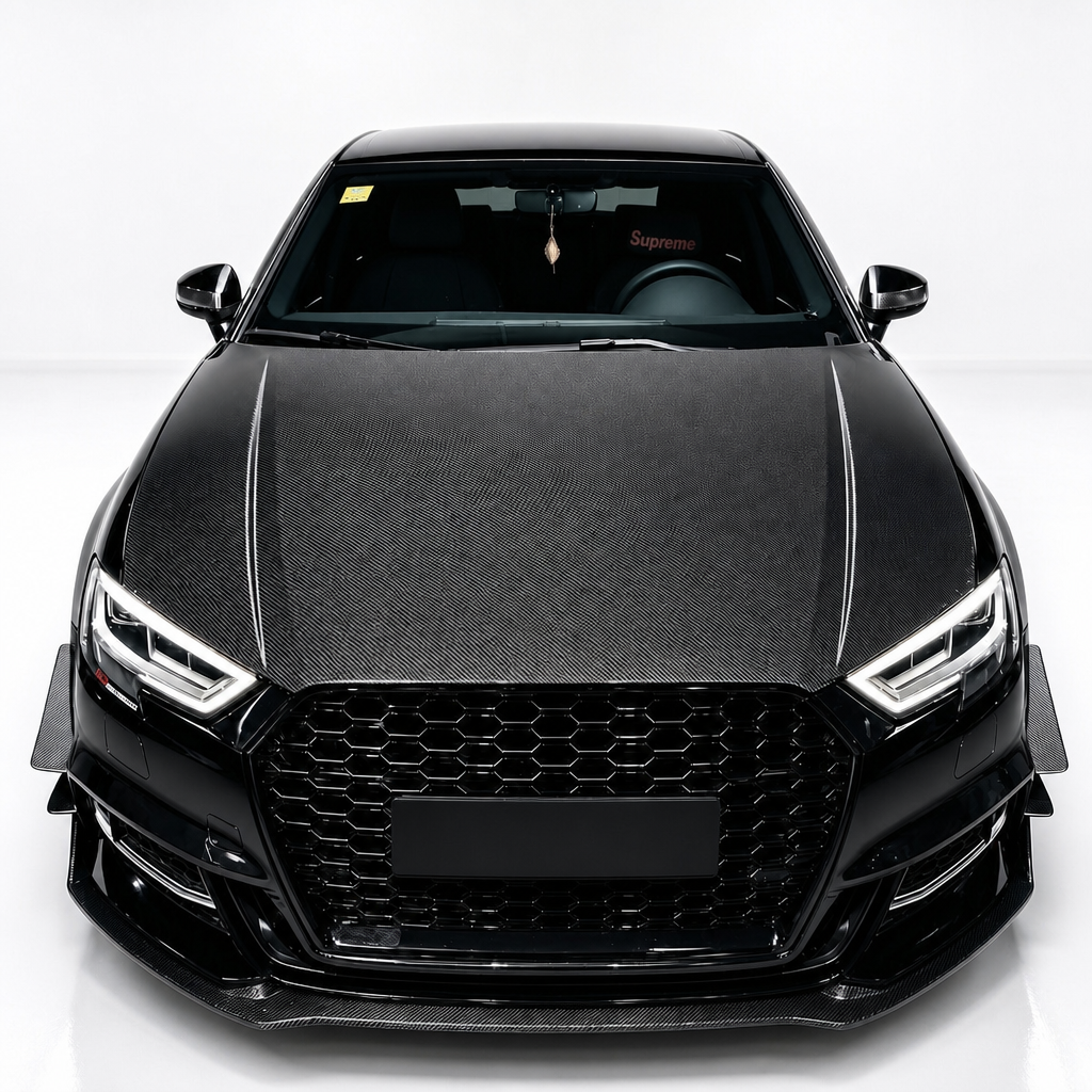 Audi A3 S-Line & S3 Limousine 8V.5 Kohlefaser-Frontspoiler-Lippe