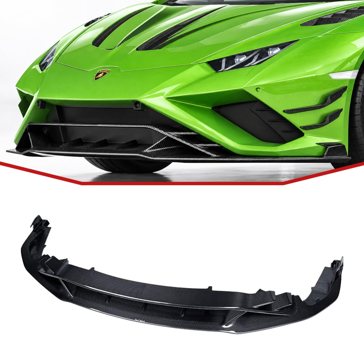Lamborghini Huracan Evo Carbon Fibre Front Splitter Lip