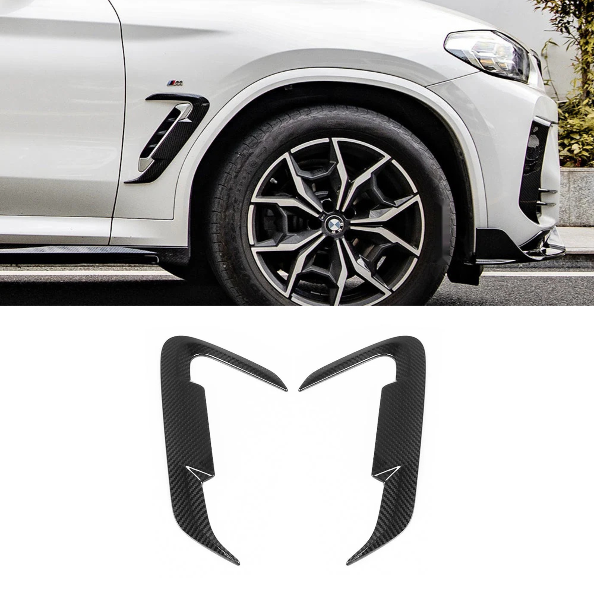BMW X3 G01 LCI Carbon Fibre Side Fender Trims