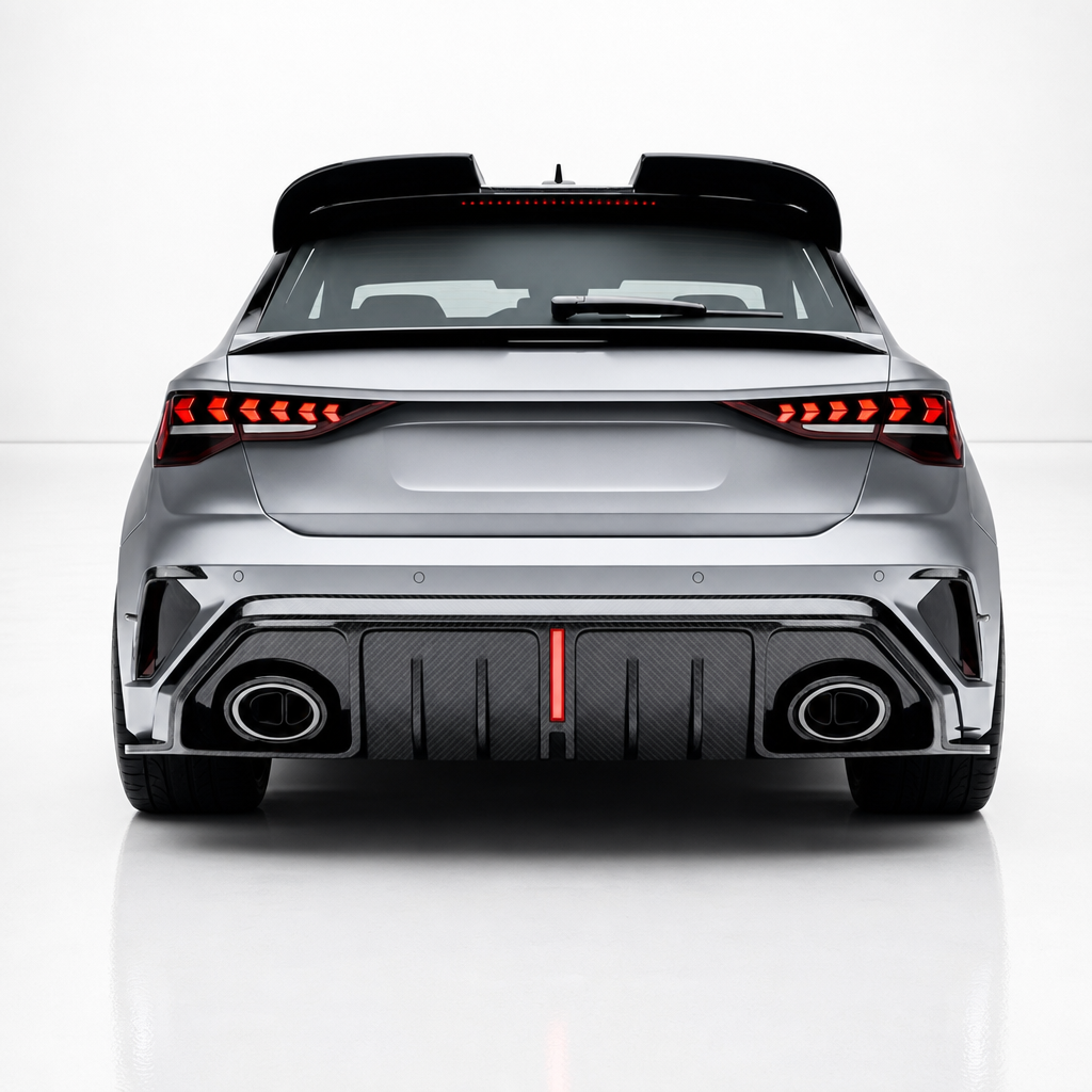 Audi RS3 8Y.5 Facelift Kohlefaser-Heckdiffusor