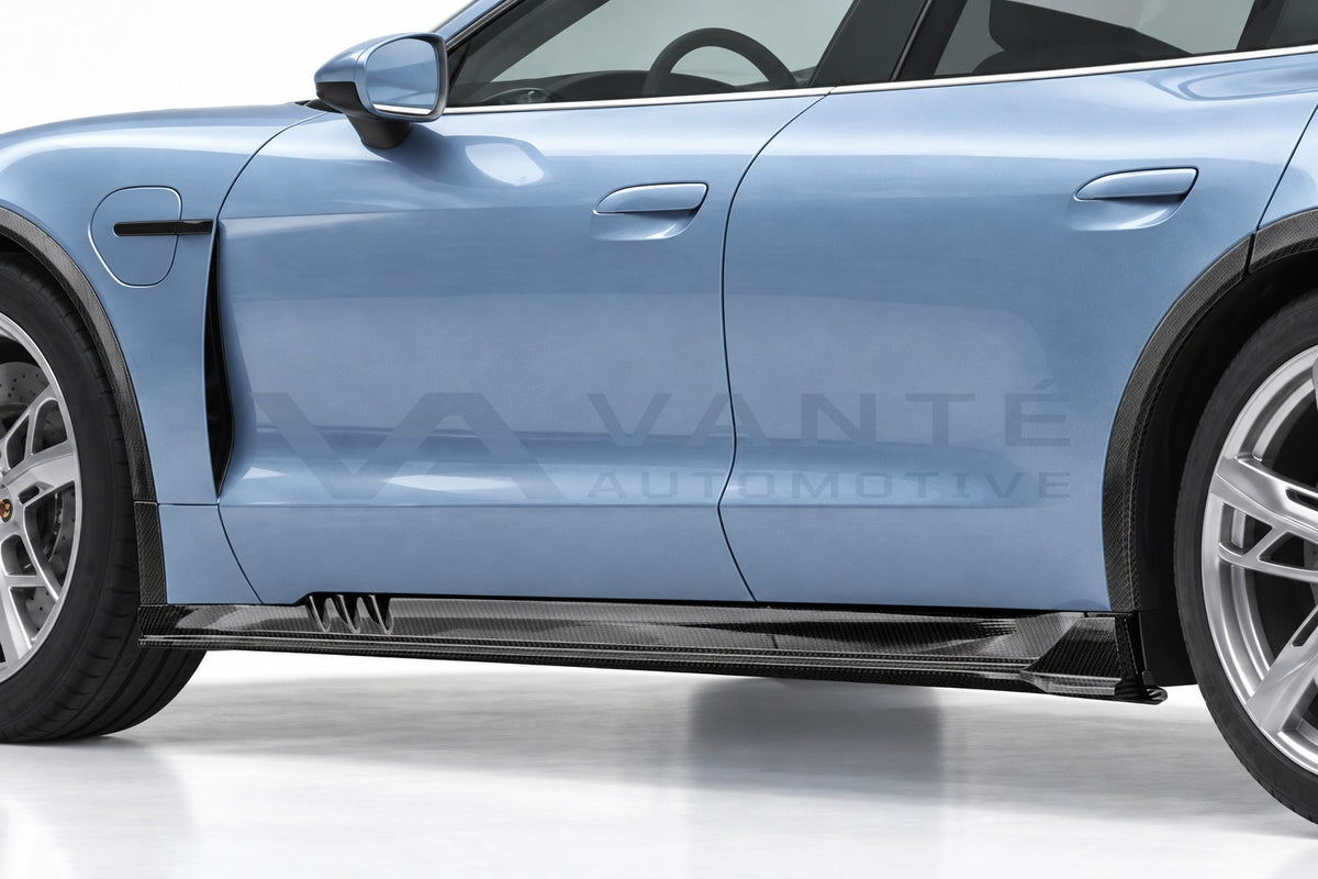 Porsche Taycan Cross Turismo Carbon Fibre Side Skirts – image 4