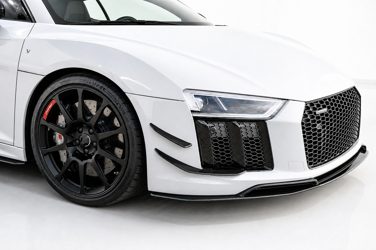 Audi R8 4S Carbon Fiber Front Splitter Lip V2