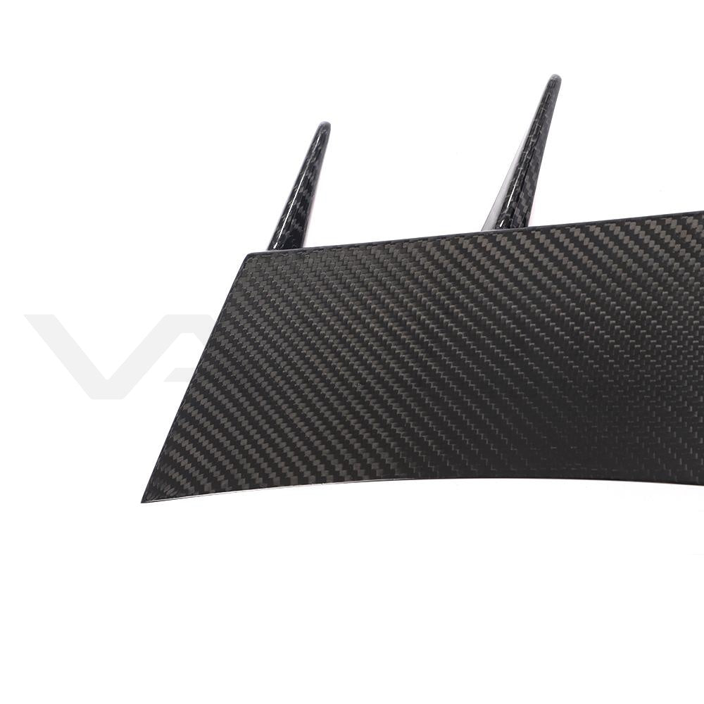 Audi R8 4S Carbon Fiber Front Bumper Blades Canards