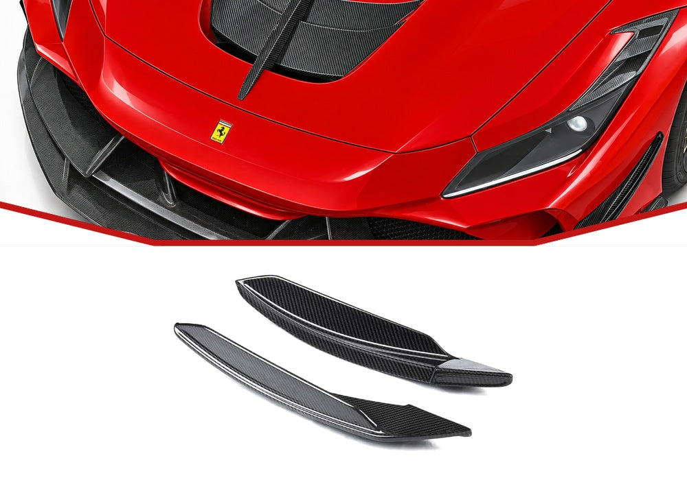 Ferrari F8 Tributo Carbon Fibre Front Canards